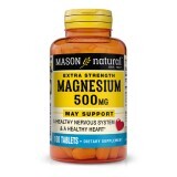 Магний 500мг, Magnesium Extra Strength, Mason Natural, 100 таблеток