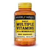 Мультивітаміни та мінерали на кожен день, Daily Multiple Vitamins With Minerals, Mason Natural, 60 таблеток