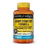 Підтримка суглобів та зв'язок з босвеллією, Joint comfort formula with boswellia & D3, Mason Natural, 60 таблеток