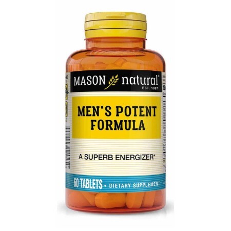 Мужская формула потенции, Men’s Potent Formula, Mason Natural, 60 таблеток
