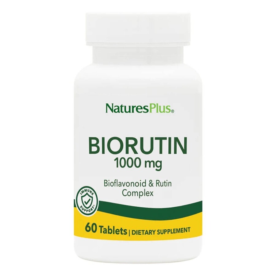 Рутин 1000мг, BioRutin, Natures Plus, 60 таблеток: ціни та характеристики