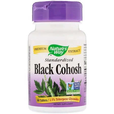 Клопогон Стандартизований, Black Cohosh, Nature's Way, 60 таблеток