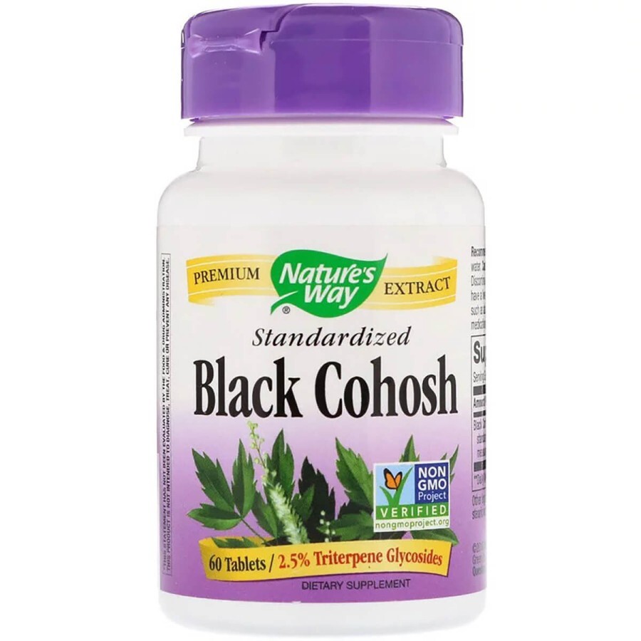 Клопогон Стандартизований, Black Cohosh, Nature's Way, 60 таблеток: ціни та характеристики