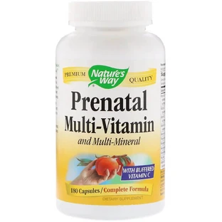 Мультивітаміни для Вагітних, Prenatal Multi-Vitamin and Multi-Mineral, Nature's Way, 180 капсул