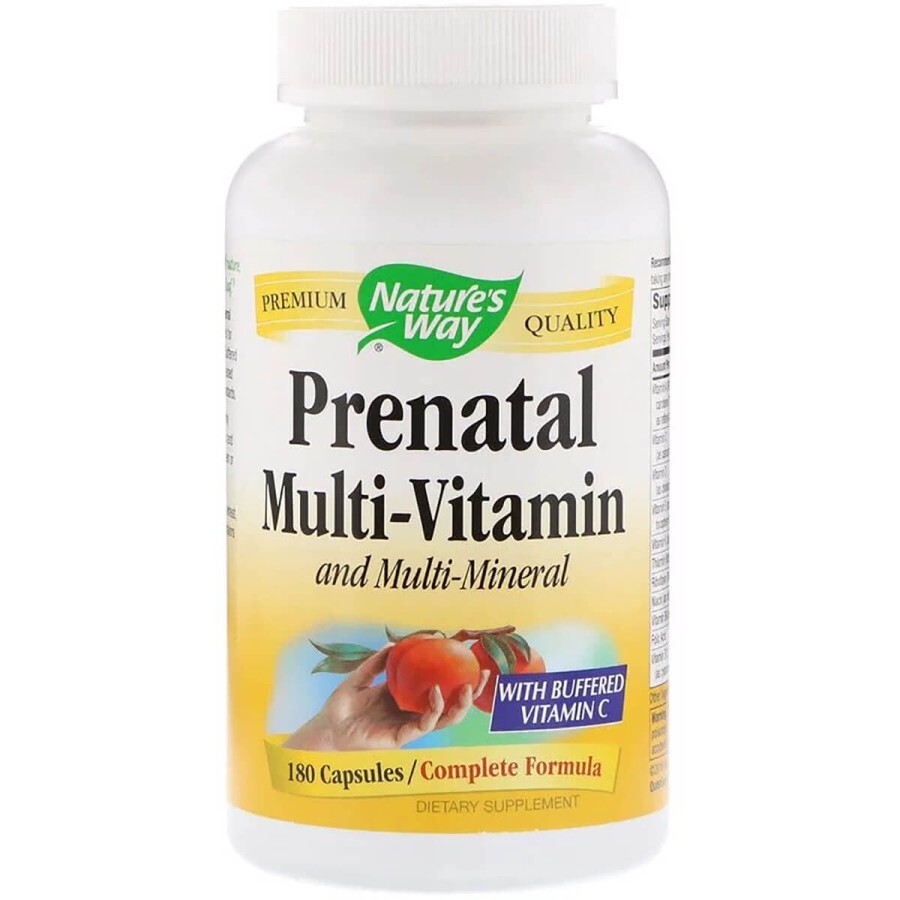 Мультивітаміни для Вагітних, Prenatal Multi-Vitamin and Multi-Mineral, Nature's Way, 180 капсул: ціни та характеристики