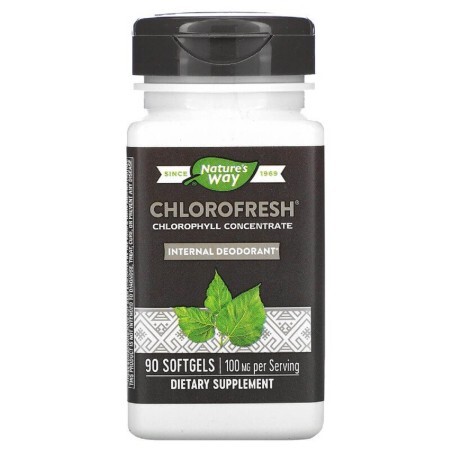 Хлорофил концентрат, Chlorophyll Concentrate, Nature's Way, 90 гелевых капсул