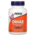 DMAE (диметиламиноэтанол) 250мг, Now Foods, 100 вегетарианских капсул