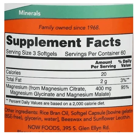 Магний Цитрат, Magnesium Citrate, Now Foods, 180 капсул: цены и характеристики