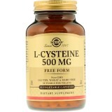 L-Цистеїн 500мг, L-Cysteine, Solgar, 90 вегетаріанських капсул