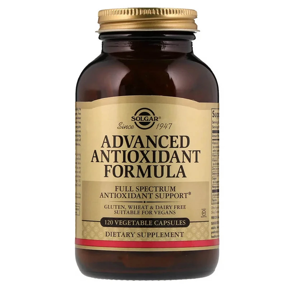 Антиоксидантная Формула, Advanced Antioxidant Formula, Solgar,120 капсул: цены и характеристики