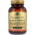 Вітамін D3, Vitamin D3 (Cholecalciferol), Solgar, 250 мкг, 10,000 МО, 120 гелевих капсул