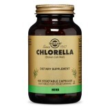 Хлорелла, Broken Cell-Wall Chlorella, Solgar, 100 растительных капсул