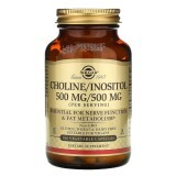Холин и Инозитол, Choline/Inositol, Solgar, 500 мг/500 мг, 100 капсул