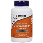 L-Триптофан, двойной концентрации, 1000 мг, L-Tryptophan, Double Strength, Now Foods, 60 таблеток: цены и характеристики