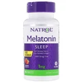 Мелатонин, 1 мг, вкус клубники, Melatonin, Fast Dissolve, Natrol, 90 таблеток
