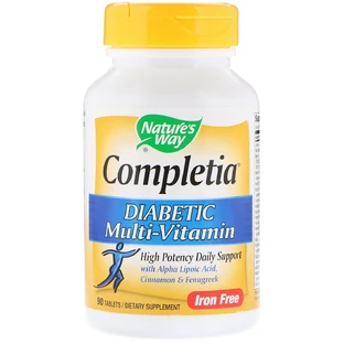 Мультивітаміни для Діабетиків, Diabetic Multi-Vitamin, Nature's Way, 90 таблеток