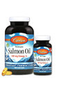 Норвежський Лососевий Жир, 500 мг, Norwegian Salmon Oil, Carlson, 180+50 желатинових капсул