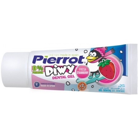 Зубна паста-гель Pierrot Piwy Junior з полуничним смаком від 2 років, 30 мл