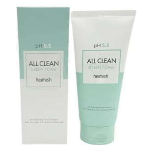 Мягкая очищающая пенка Heimish All Clean Green Foam PH-5.5 mini с экстрактом центеллы миниатюра, 30 мл