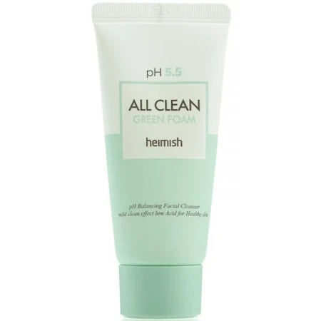 Мягкая очищающая пенка Heimish All Clean Green Foam PH-5.5 mini с экстрактом центеллы миниатюра, 30 мл: цены и характеристики