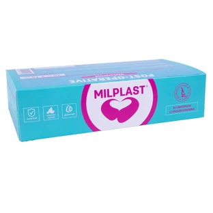 Пластир медичний Milplast Post-operative Waterproof післяопераційний на водостійкій основі, 10 см х 20 см, 20 шт