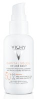 Солнцезащитный невесомый флюид Vichy Capital Soleil UV-Age Daily против признаков фотостарения кожи лица SPF 50+, 40 мл
