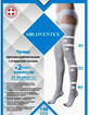 Чулки противоэмболические Soloventex с открытым носком 2 класс компрессии, высокие, размер L, белые
