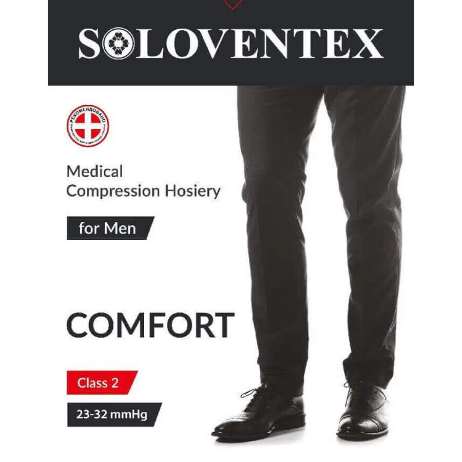 Чулки мужские Soloventex Comfort с открытым носком 2 класс компрессии, размер XL, бежевый: цены и характеристики