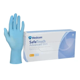 Рукавички Medicom SafeTouch нітрилові оглядові, текстуровані, без пудри, розмір XL
