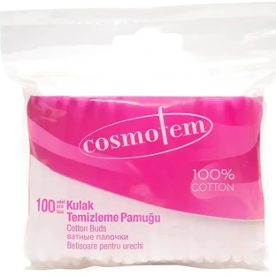 Ватні палички Cosmofem пакет zip, 100 шт.