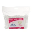 Ватные палочки Lady Cotton в полиэтиленовом пакете, 400 шт.