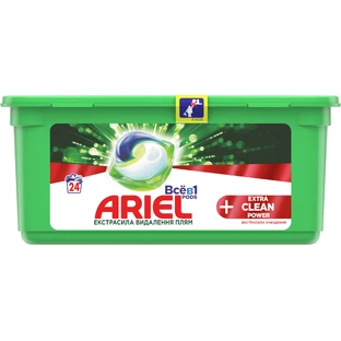 Капсулы для стирки Ariel Pods Все-в-1 + Экстра OXI Effect 24 шт. 