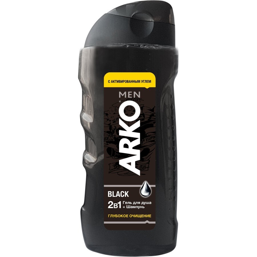 Гель для душу ARKO Men 2 in 1 Black 260 мл: ціни та характеристики