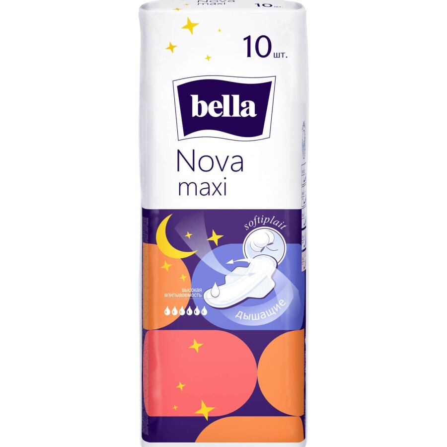 Гигиеническая прокладка Bella Nova Maxi 10 шт.: цены и характеристики