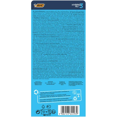 Бритва Bic Flex 3 Hybrid із 4 змінними картриджами: ціни та характеристики