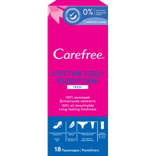 Щоденні прокладки Carefree Flexi Form Fresh 18 шт. 