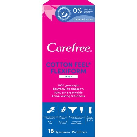 Ежедневные прокладки Carefree Flexi Form Fresh 18 шт.