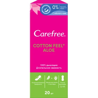 Ежедневные прокладки Carefree Алоэ Вера 20 шт.