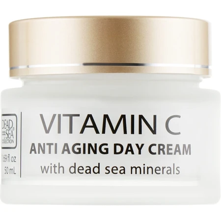 Крем для обличчя Dead Sea Collection Vitamin C Day Cream денний проти зморшок 50 мл: ціни та характеристики