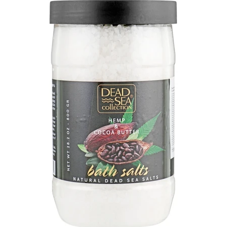 Сіль для ванн Dead Sea Collection з маслом коноплі та какао 800 г: ціни та характеристики