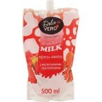 Рідке мило Dolce Vero Strawberry Milk з молочними протеїнами дой-пак 500 мл: ціни та характеристики