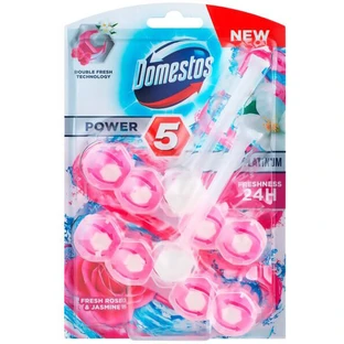 Туалетный блок Domestos Power 5 Роза и Жасмин 2х55г