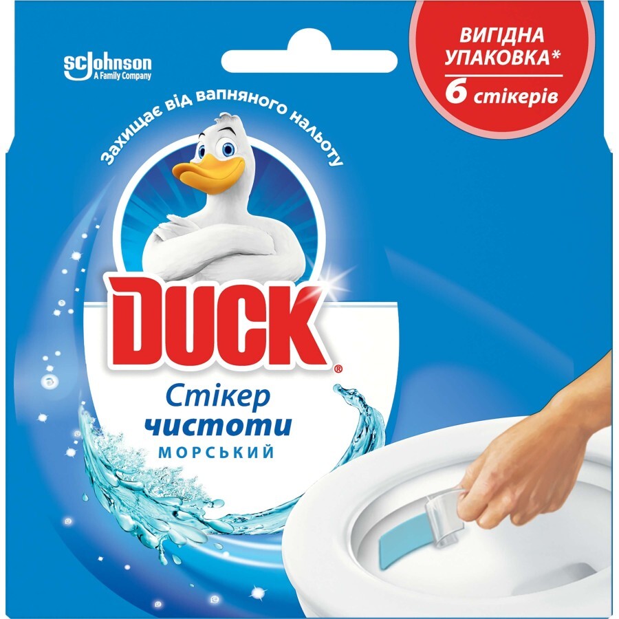 Стикер для унитаза Duck Морской 6 шт.: цены и характеристики
