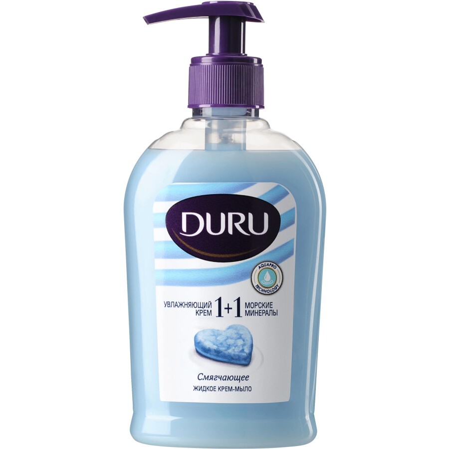 Жидкое мыло Duru 1+1 Крем и морские минералы 300 мл: цены и характеристики