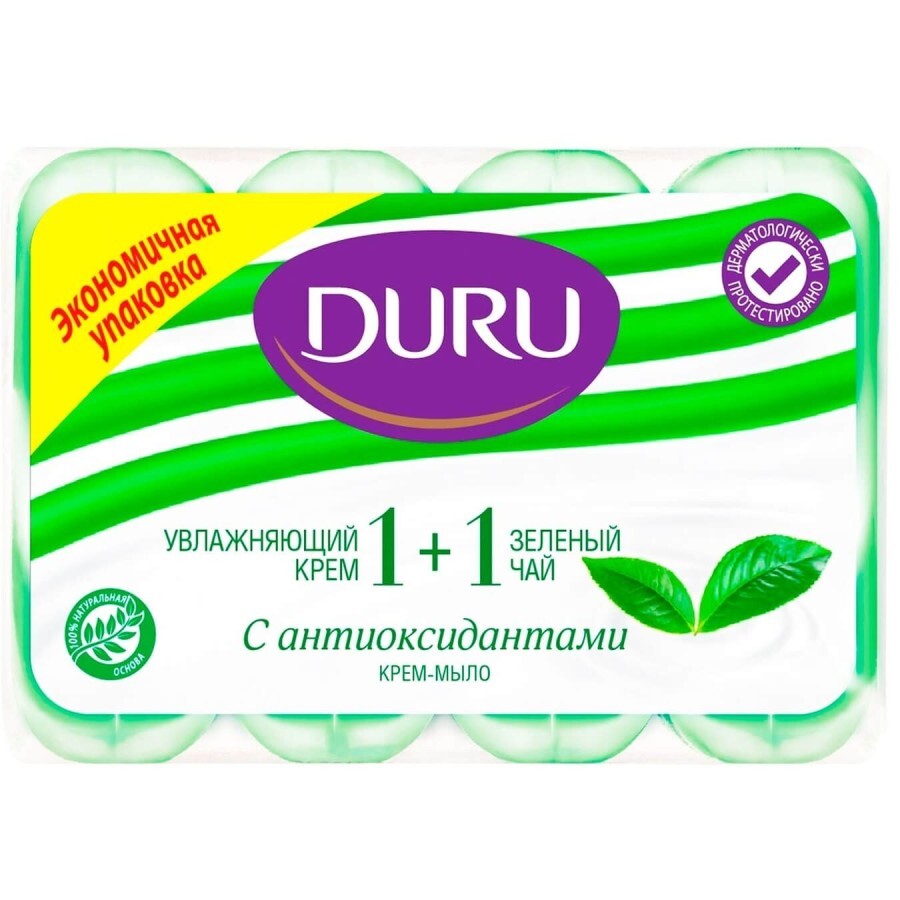 Тверде мило Duru Soft Sensations Зелений чай 4 x 90 г : ціни та характеристики