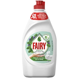 Засіб для ручного миття посуду Fairy Ніжні руки Чайне дерево та М'ята 450 мл