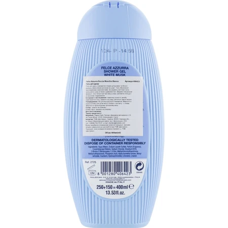 Гель для душа Felce Azzurra White Musk 400 мл: цены и характеристики
