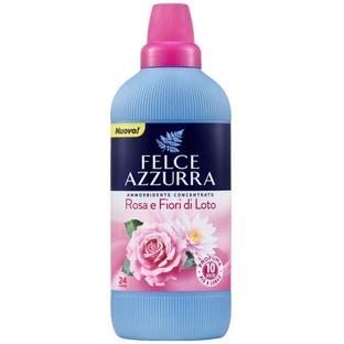 Кондиціонер для білизни Felce Azzurra Rosa & Fiori di Loto концентрований пом'якшувач 600 мл