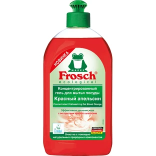 Засіб для ручного миття посуду Frosch Червоний апельсин 500 мл