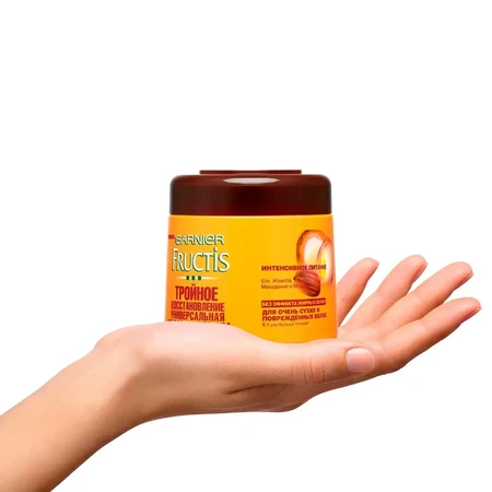 Маска для волосся Garnier Fructis Потрійне відновлення 300 мл: ціни та характеристики